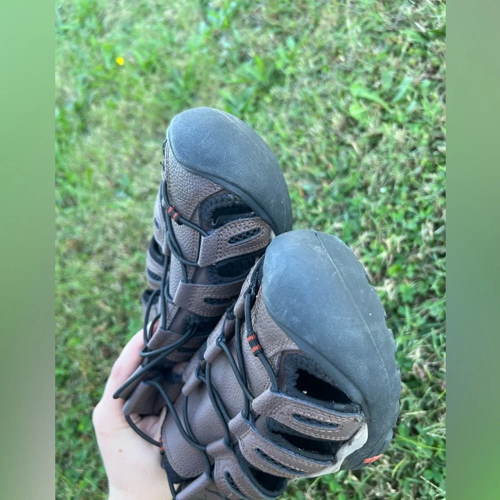 NWT Eddie Bauer Men’s Troy Brown Genuine Leather Outdoor Trail Sandals Size 10